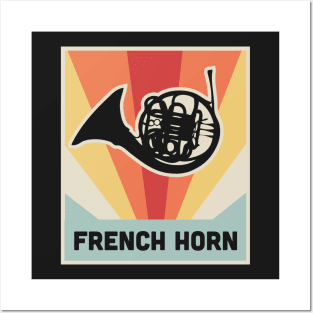 FRENCH HORN | Vintage Marching Band Poster Posters and Art